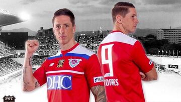 Torres ha dise&ntilde;ado la camiseta con la que saltar&aacute; su equipo hoy al c&eacute;sped (jugar&aacute; con otra dise&ntilde;ada tambi&eacute;n para la ocasi&oacute;n). Est&aacute; inspirada en una del Atleti de los 80 que &eacute;l no pudo utilizar