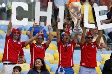 Con goles de Eduardo Vargas y Charles Aránguiz, la Roja derrotó a España en el Maracaná, el 18 de junio del 2014.