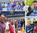 En Fuenlabrada se vivió una fiesta entre aficiones: este era el ambiente en la capital