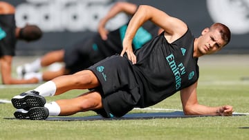 Morata, en Los &Aacute;ngeles con el Real Madrid.