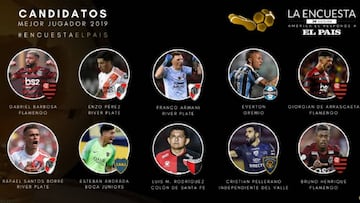Andrada y Armani nominados a Mejor Jugador de América