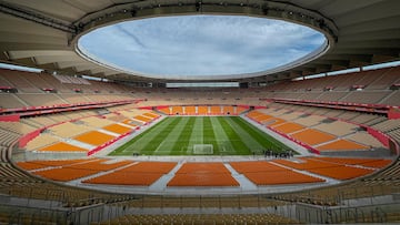 Sevilla 21/04/25 Estadio de la Cartuja donde se va a celebrar la final de la Copa del Rey entre el Real Madrid y el FC Barcelona FOTO.ALEJANDRO RUESGA