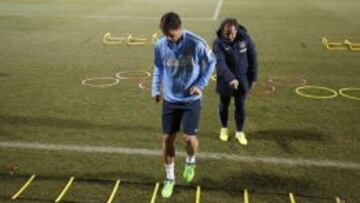 Fernando Torres, en el Cerro del Espino con el Profe Ortega.
