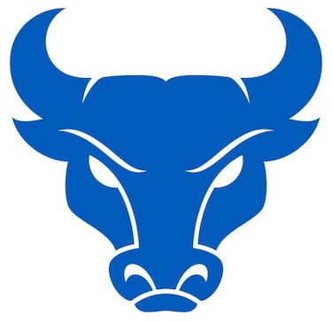 Se refiere al equipo deportivo de la Universidad de Búfalo, situada en el estado de Nueva York. El club disputa las competiciones organizadas por la NCAA (National Collegiate Athletic Association). El toro azul que aparece en su escudo conecta con la historia ganadera de la ciudad de Buffalo.