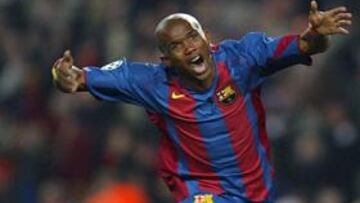 <B>SIN OBSESIONES. </B>Eto'o asegura no estar obsesionado con marcar en el Bernabéu.