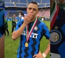 "¡Tutto Chile!": el especial saludo de Alexis en los festejos del Inter