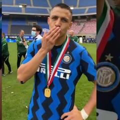 "¡Tutto Chile!": el especial saludo de Alexis en los festejos del Inter