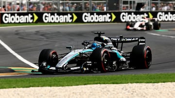 Formula One F1 - Australian Grand Prix - Albert Park Grand Prix Circuit, Melbourne, Australia - March 7, 2026 Mercedes' George Russell in action during the third practice session REUTERS/Mark Peterson