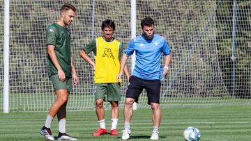 Rubi, durante un entrenamiento.