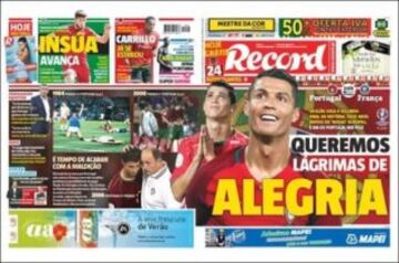 Portadas de la prensa mundial