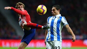 Luca Sangalli durante un partido con la Real Sociedad.