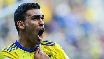 Dani Romera celebrando un gol