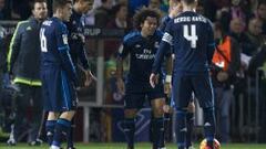 marcelo acab&oacute; lesionado ante el Granada.