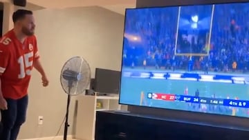 A video has gone viral of one Chiefs fan using an actual fan to “blow” Bills kicker Tyler Bass’ field goal away so that Kansas City would advance.