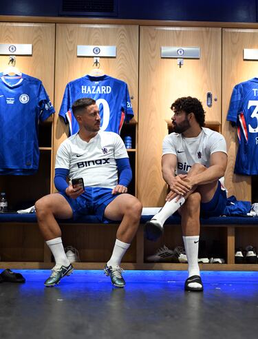 Eden Hazard y Diego Costa.