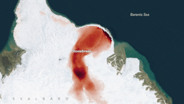Científicos de la NASA descubren un ‘latido rojo’ en un glaciar de Noruega