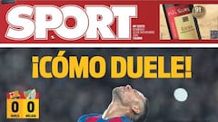 La decepción por el empate del Barcelona en la prensa