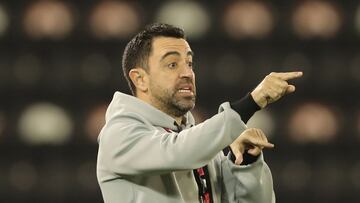Xavi Hernández, durante un partido con Al Sadd.