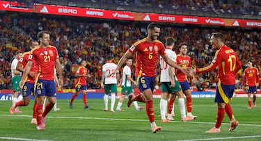 2-0. Merino celebra el segundo gol.