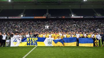 Partido amistoso de Ucrania contra el Mönchengladbach.