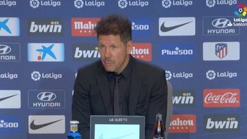 Simeone: "Se van mis jugadores"