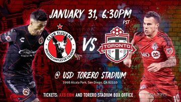 Toronto FC y Xolos sostendrán partido amistoso