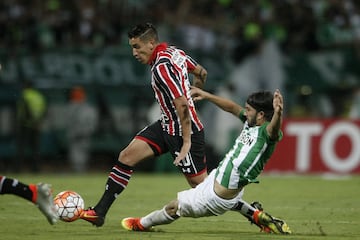 Nacional derrotó 4-1 a Sao Pablo en semifinales (en el marcador global). Miguel Borja fue la figura con dos dobletes.