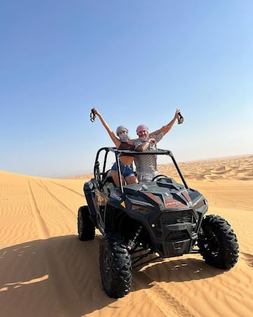 Unos días antes de la pedida, Jesé y Aurah disfrutaron en el desierto.