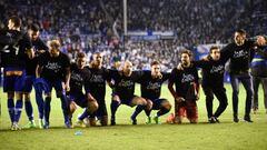 La plantilla del Alav&eacute;s celebra el pase a la final de Copa.