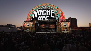 LAS VEGAS, NEVADA - SEPTEMBER 13: General view before UFC 306 ceremonial weigh-ins at Sphere on September 13, 2024 in Las Vegas, Nevada. O'Malley is scheduled to defend his title against Dvalishvili at UFC 306 on September 14 at Sphere. Christian Petersen/Getty Images/AFP (Photo by Christian Petersen / GETTY IMAGES NORTH AMERICA / Getty Images via AFP)