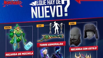 agenda semanal free fire diciembre