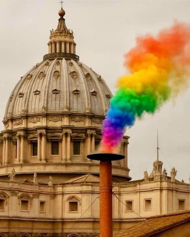 De la fumata arcoíris al cara de Papa: los mejores memes del Cónclave