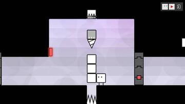 Momento en el que en BOXBOY! + BOXGIRL! aparecen nuevos obstáculos y desafíos.