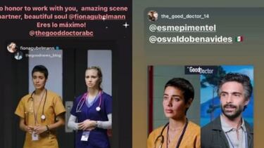 Esmeralda Pimentel y Osvaldo Benavides estarán juntos en “The Good Doctor”