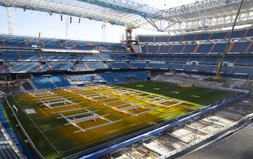 Este es el estado actual de las obras del Santiago Bernabéu.