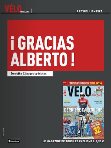 V¨¦lo Magazine se rinde a Contador: "?Gracias Alberto!"