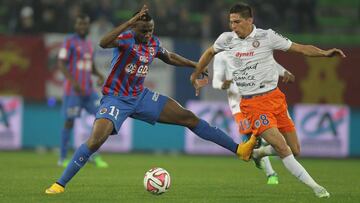 Jonas Martin, ante el Caen. 