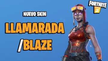 Fortnite: ya disponible el skin Llamarada/Blaze, versión alternativa de Asaltante Renegada/Renegade Raider