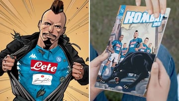 Napoli superheroes take shirt presentation to another level