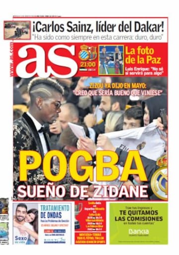 Las portadas de AS de enero