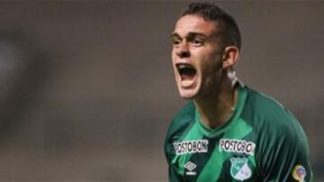 Rafael Santos Borré es goleador de Deportivo Cali con sólo 20 años 