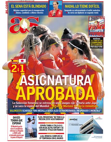 Las portadas de AS de julio