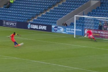 Keeper sent off after game winning penalty save