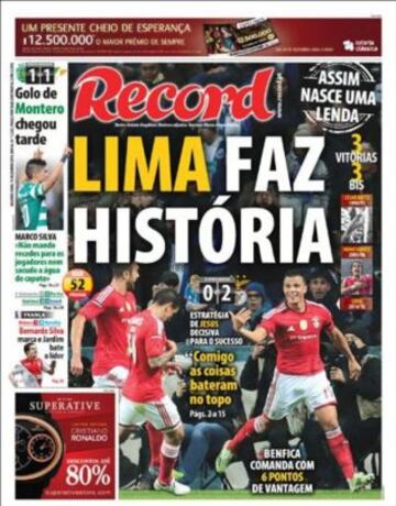 Portadas de la prensa deportiva