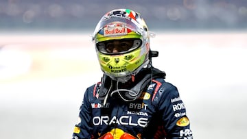 Checo Pérez teme lo peor tras el choque con Ocon