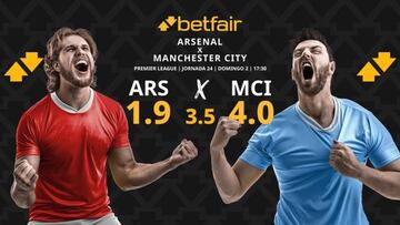 Arsenal vs. Manchester City: horario, dónde ver, pronósticos y clasificación