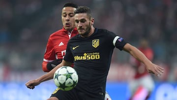 Koke, durante el partido.