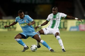 Cristian Blanco, en propia puerta, y Diomar Díaz anotaron los goles de la victoria histórica de Jaguares de Córdoba ante Nacional. Diego Braghieri puso el descuento