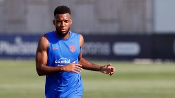 Lemar, del Atl&eacute;tico, en un entrenamiento