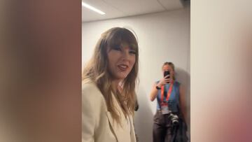 Taylor Swift stuns at Super Bowl with elegant white suit and sentimental ‘T’ charm